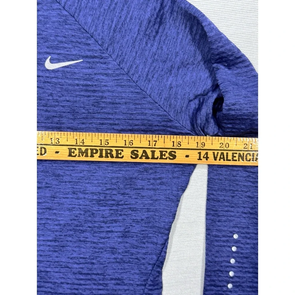 Nike Running Womens Thermal Shirt Sz M Sweater Purple Thumbholes Dri-FIT